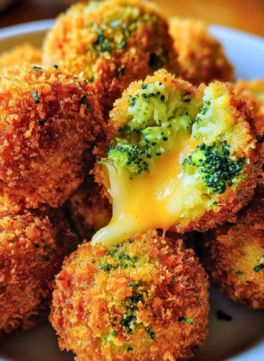 Baked broccoli cheese balls served on a plate, a healthy snack option.