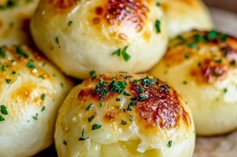 Delicious cheesy garlic bites fresh from the oven, perfect for snacking.