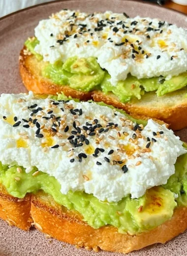Cottage Cheese Toast topped with fresh ingredients for a nutritious meal