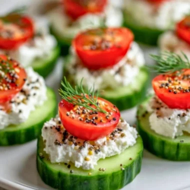 Healthy Cucumber Cottage Cheese Bites for a nutritious snack