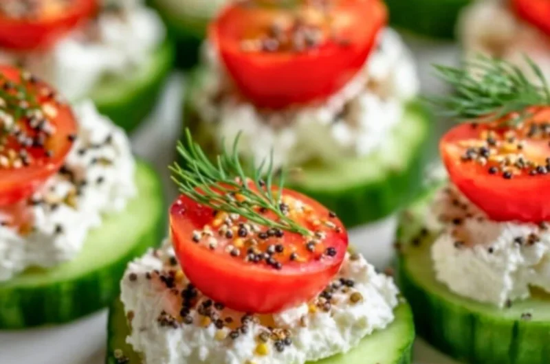 Healthy Cucumber Cottage Cheese Bites for a nutritious snack