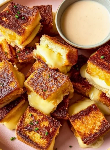 Hawaiian Roll Grilled Cheese sandwich with melted cheese and tropical flavors