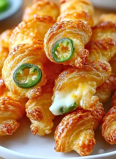 Irresistibly spicy jalapeno popper twists on a wooden platter