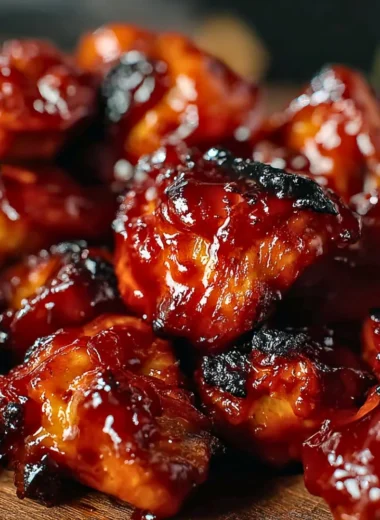 Delicious Sweet Baby Ray's Crockpot Chicken served with sides