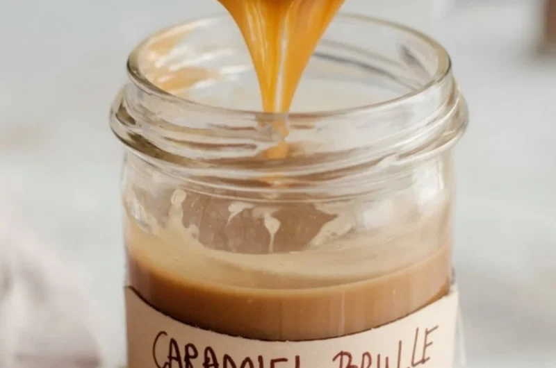 Caramel Brulee Latte Syrup for coffee enrichment and sweetening