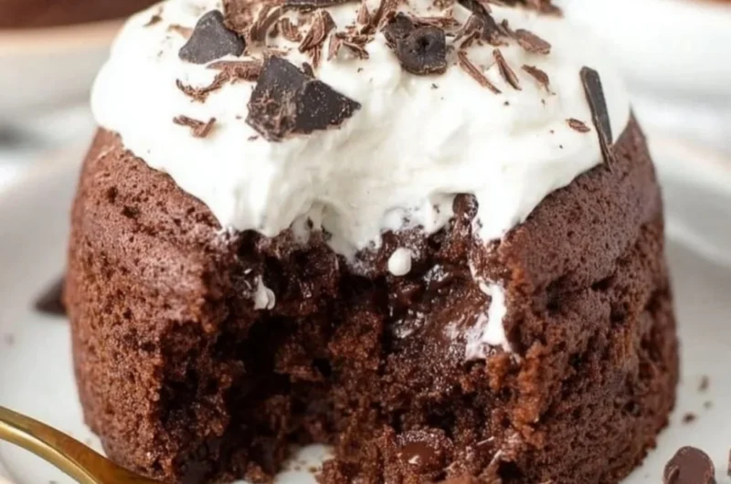 Delicious Chocolate Banana Mug Cake served in a ceramic mug