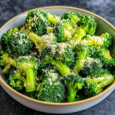 Garlic Parmesan Broccoli dish from Longhorn featuring tender broccoli and rich flavors