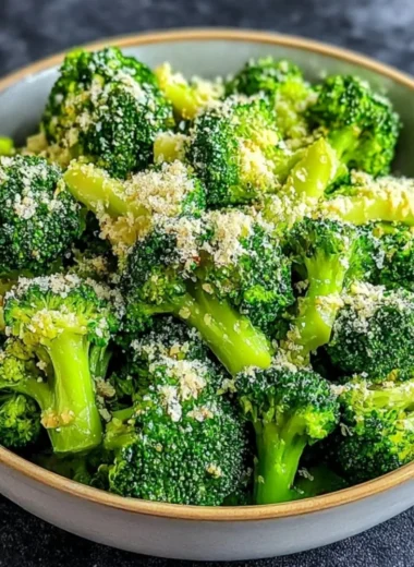 Garlic Parmesan Broccoli dish from Longhorn featuring tender broccoli and rich flavors