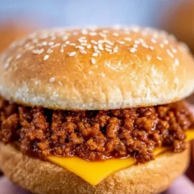 Delicious slow cooker sloppy joes served on a bun with fresh toppings