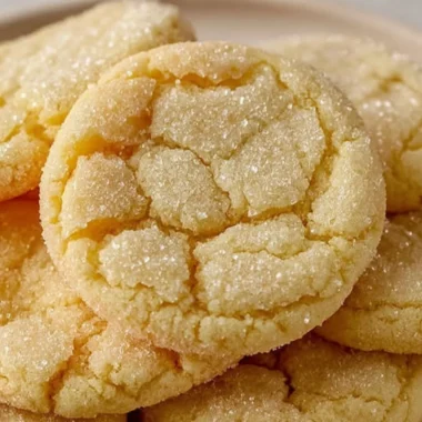 Soft and chewy sugar cookies fresh out of the oven