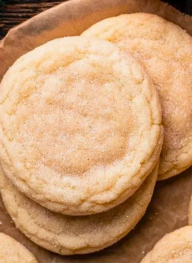 Freshly baked sugar cookies on a decorative plate