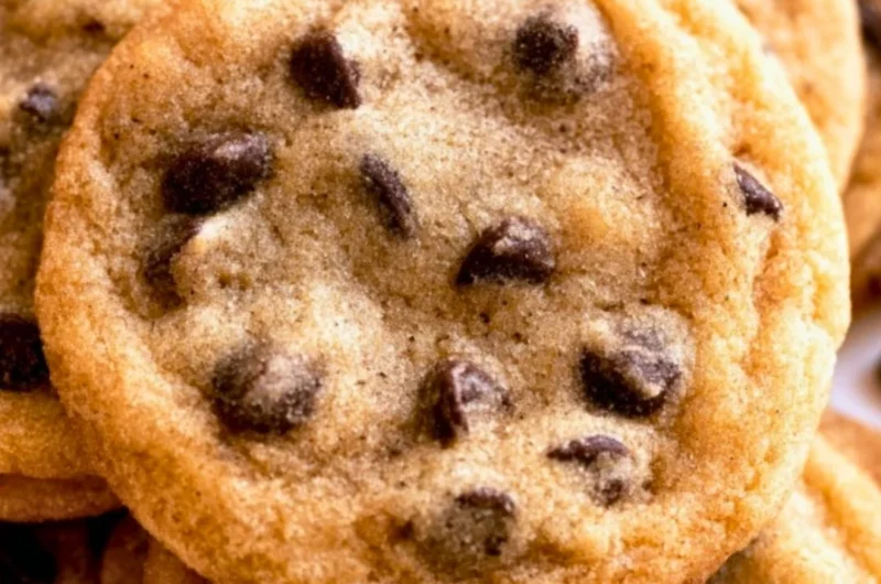 A plate of healthy chocolate chip cookies freshly baked and nutritious