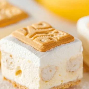 Delicious banana pudding served in a glass dish with fresh bananas and vanilla wafers