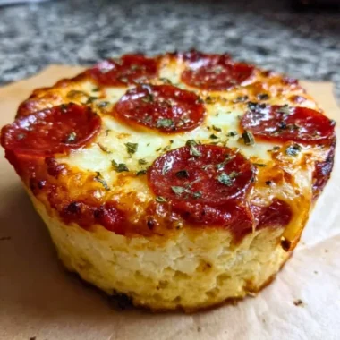 Cottage Cheese Pizza Bowl topped with fresh ingredients and herbs