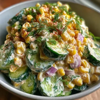 Fresh Cucumber Dill Salad with vibrant cucumbers and fragrant dill