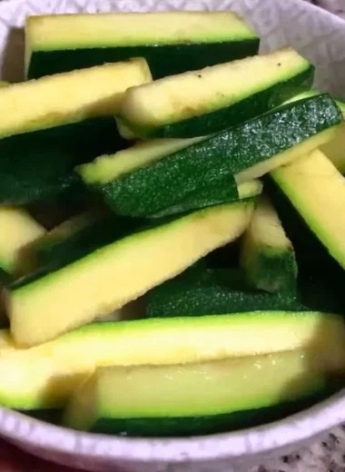 Crispy Keto Zucchini Fries served in a bowl