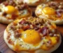 Loaded & Gooey English Muffin Breakfast Pizza