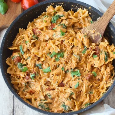 Marry Me Chicken Pasta dish, featuring succulent chicken and pasta in creamy sauce
