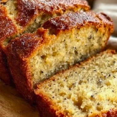 Moist banana bread made with 3 ripe bananas - Blissful Bite