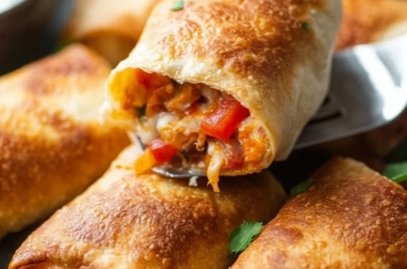 Delicious Chicken Chimichangas with crispy tortillas and flavorful filling